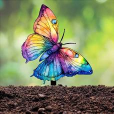 Butterfly garden stake