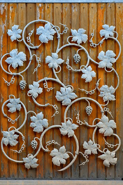 Wrought iron wall art