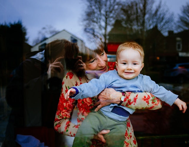 Grandmother and grandson