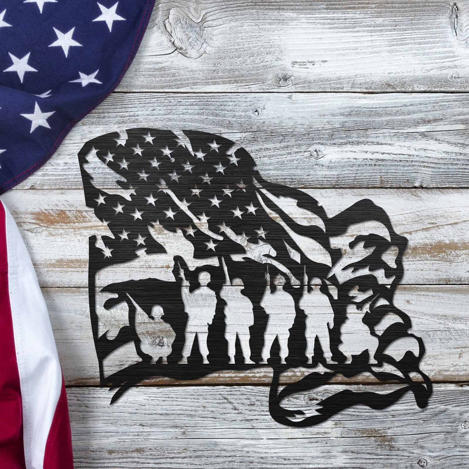 Patriotic metal art