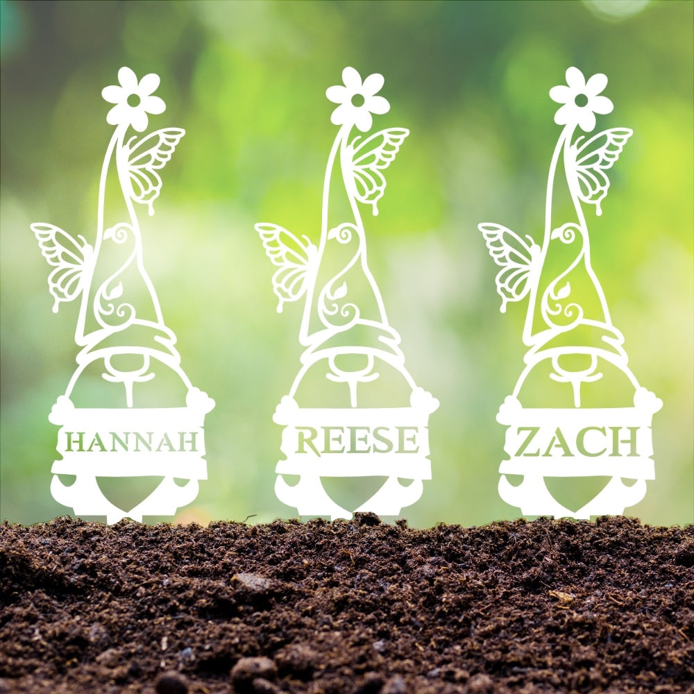 Personalized garden gnomes