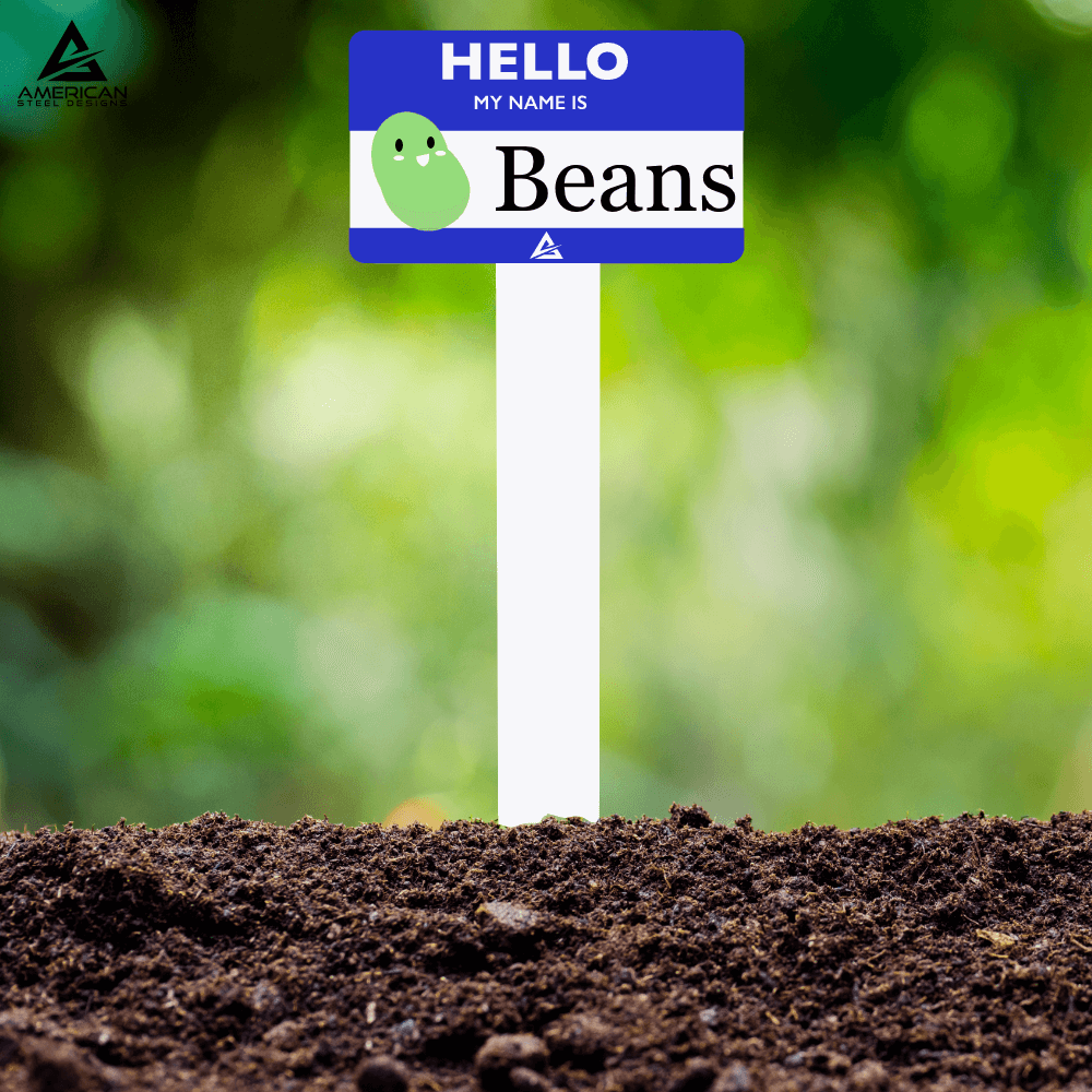 "Hello, My Name Is" Vegetable Garden Stakes