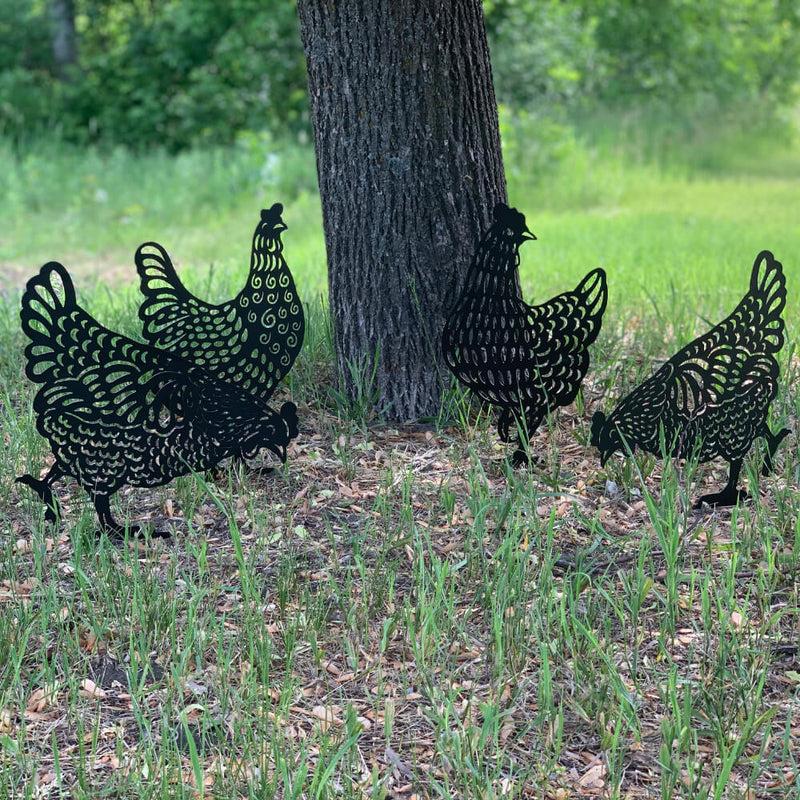 Chicken Stakes Set (All Black)