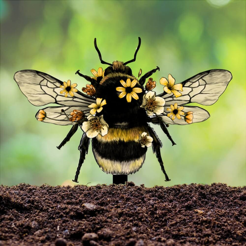 Bee Steel Stake- UV Print