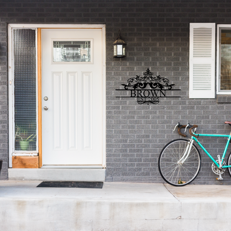 Elegant Family Home Address Sign