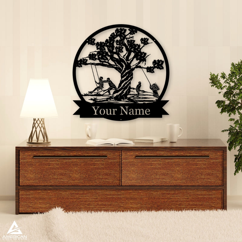 Children Tree Monogram