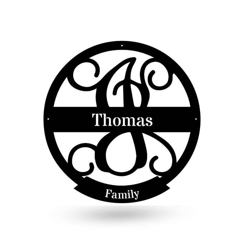 Family Letter Name Monogram