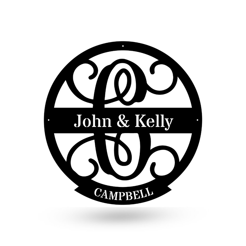 Family Letter Name Monogram