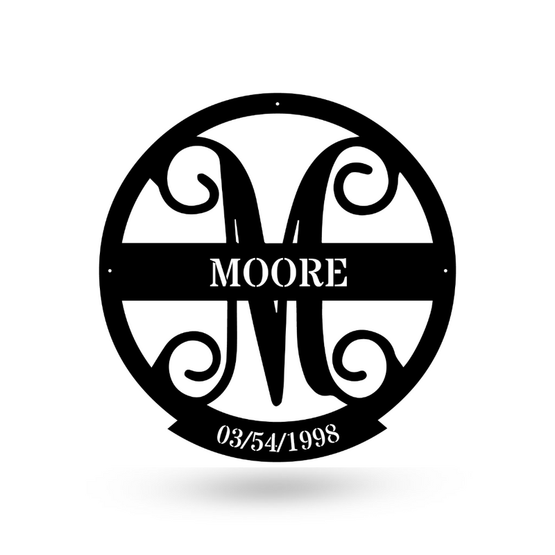 Family Letter Name Monogram
