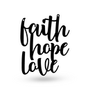 Cursive Faith Hope Love Sign - American Steel Designs