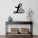 Cursive Live Laugh Love Sign - American Steel Designs
