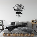 Cute Floral Monogram Sign - American Steel Designs