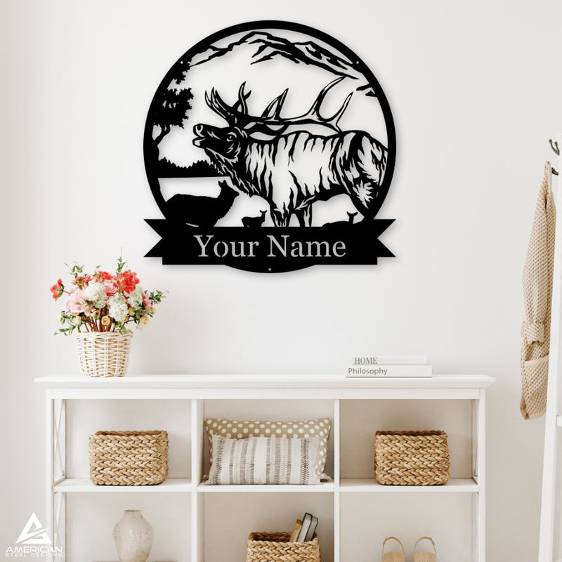 Elk Nature Monogram