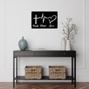 Faith Hope Love Sign - American Steel Designs