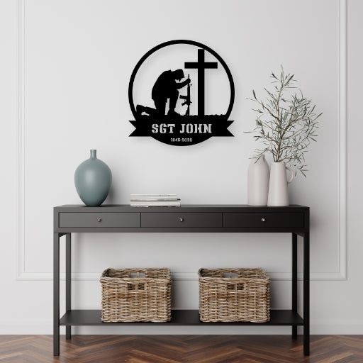 Fallen Soldier Memorial Monogram