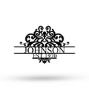 Fancy Family Home Address Sign