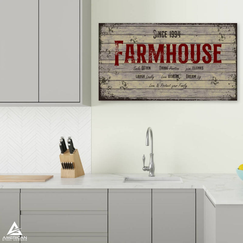 Farmhouse Steel Print