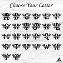 Floral Spilt Letter Monogram