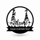 Gnome Welcome Sign Monogram