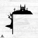 Halloween Door Corners 6 Pack (Orange & Black Powder Coated)
