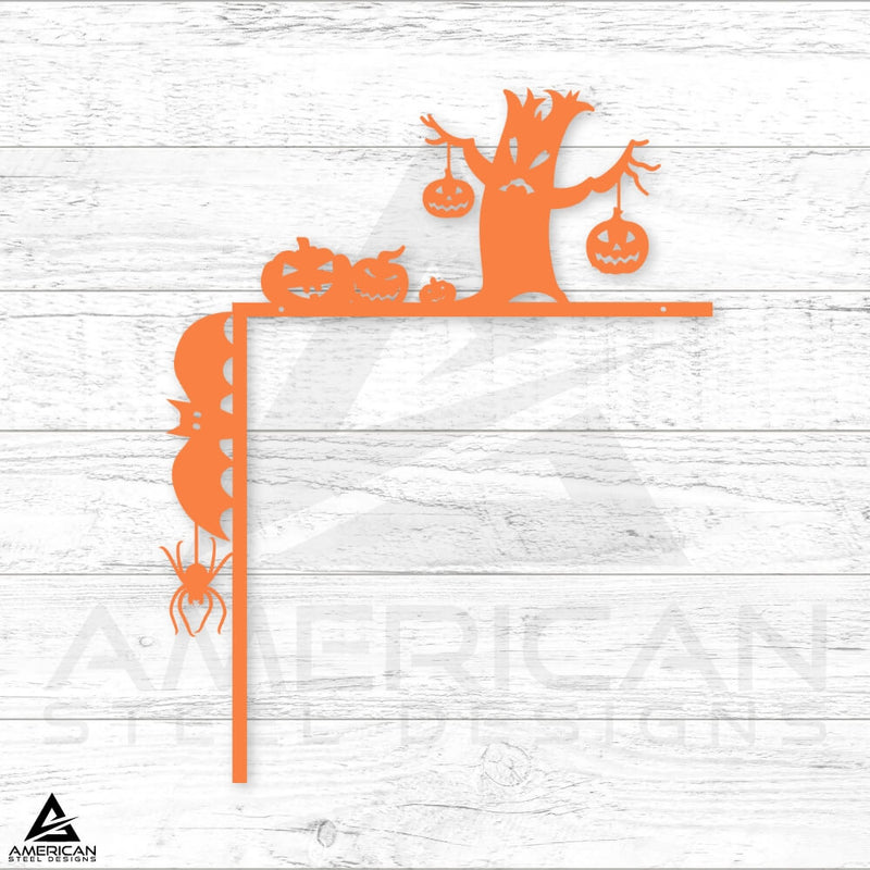 Halloween Door Corners 6 Pack (Orange & Black Powder Coated)