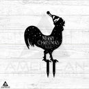 Christmas Chickens Stake Set