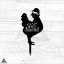 Christmas Chickens Stake Set
