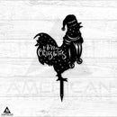 Christmas Chickens Stake Set
