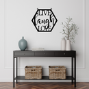 Live Laugh Love Hexagon Sign - American Steel Designs