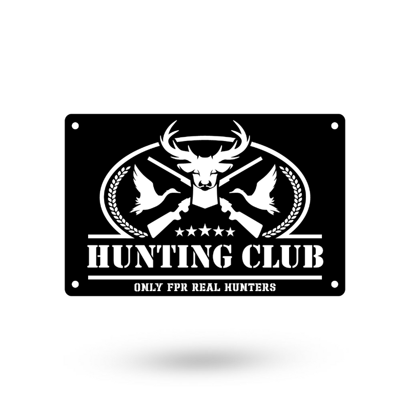 Personalized Deer Hunting Club Sign