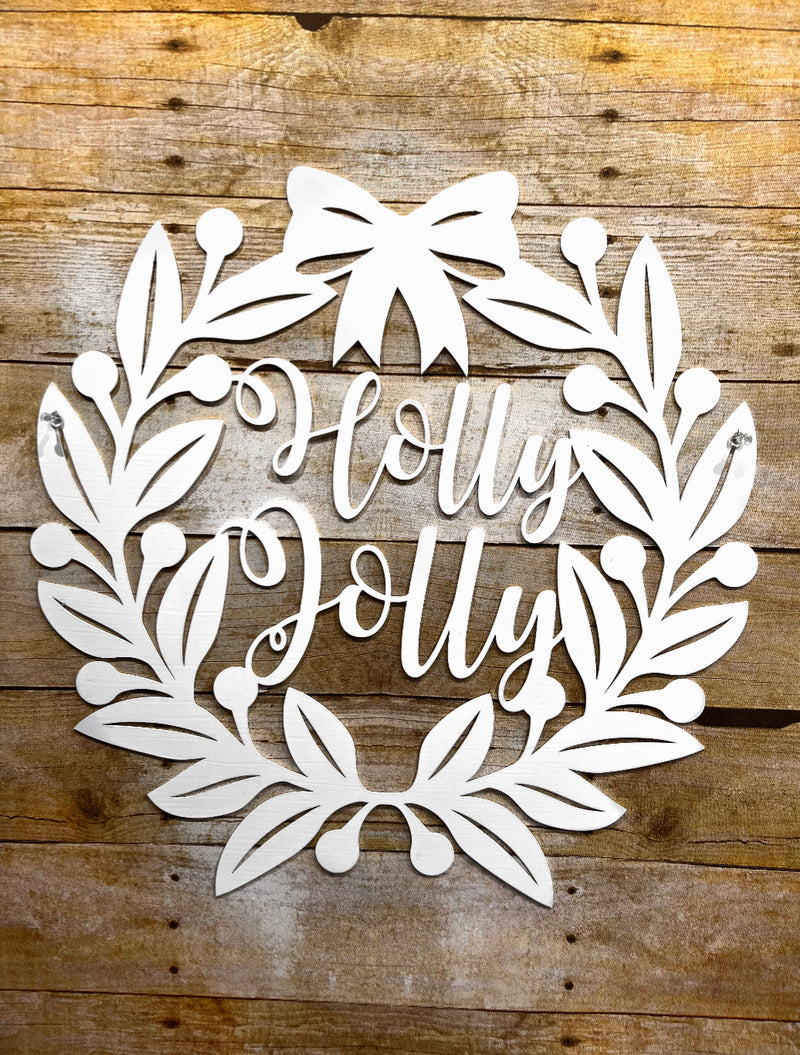 Christmas Wreath Holly Jolly