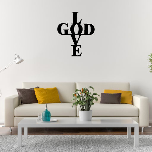 Love God Sign - American Steel Designs