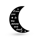 Moon Love Sign - American Steel Designs