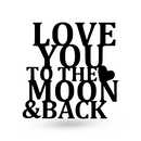 Moon & Back Love Sign - American Steel Designs