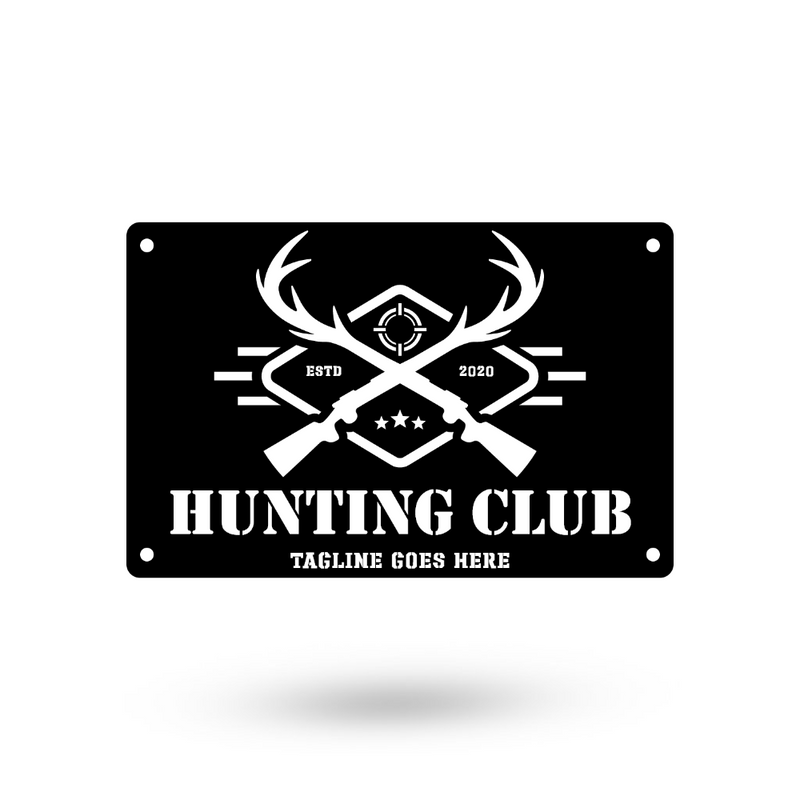Personalized Hunting Club Sign