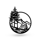 Camping Wildlife Scene