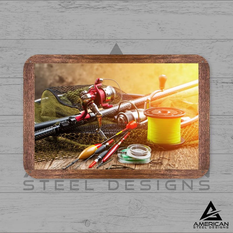 Fishing Tackle Steel Print