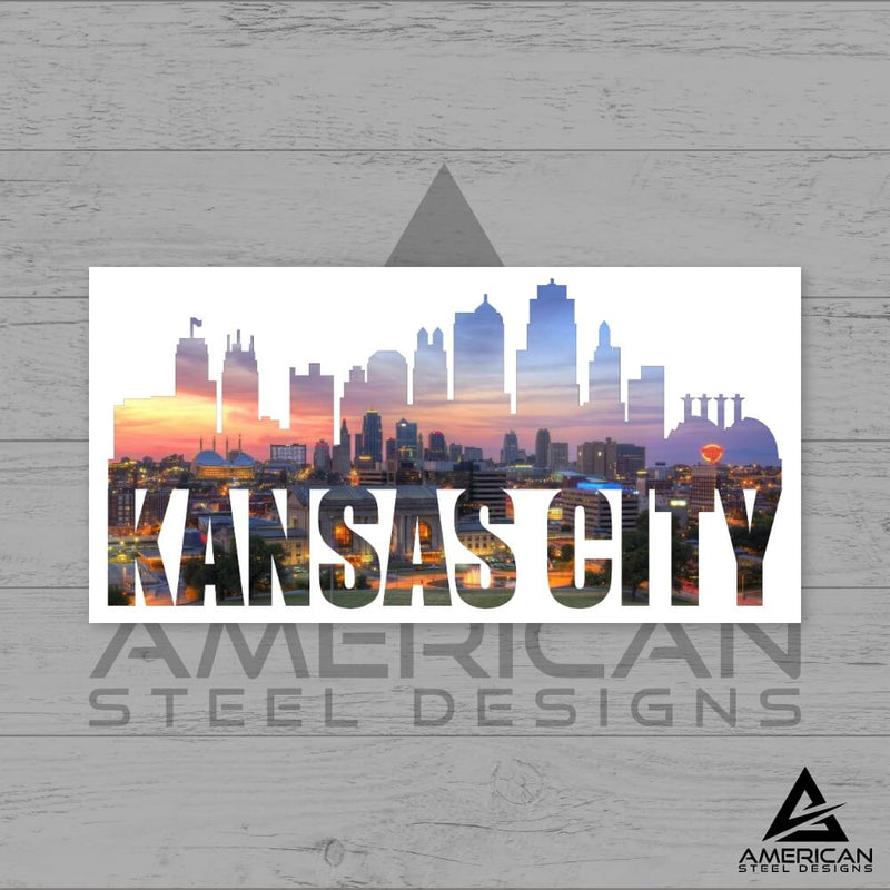 Kansas City Skyline Steel Print