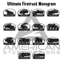 Ultimate Fire Truck Monogram