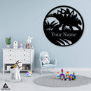 Dinosaur Stegosaurus Right Monogram