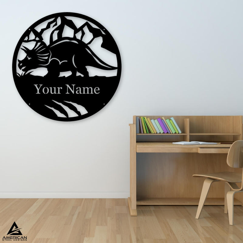 Dinosaur Triceratops Monogram