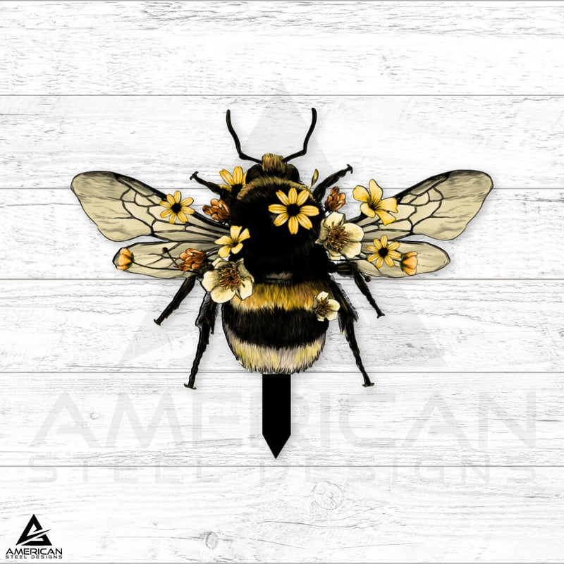 Bee Steel Stake- UV Print