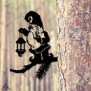 Lantern Gnome Tree Stake