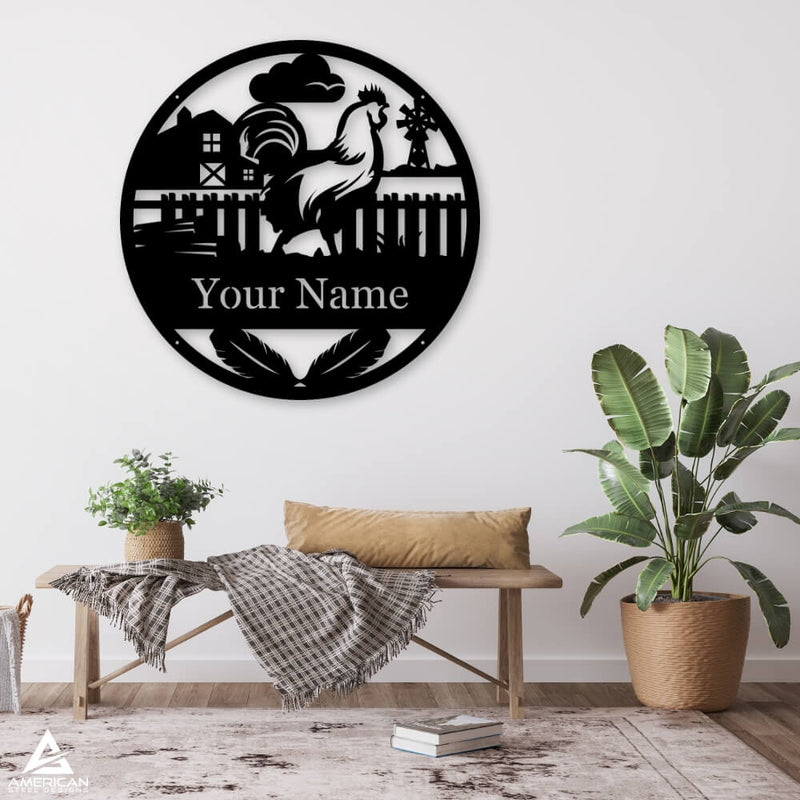 Farm Chicken Monogram