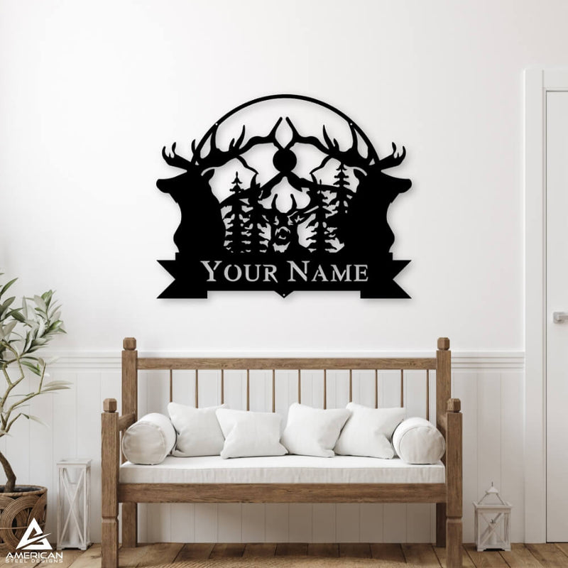 Deer Antler Hunting Sign