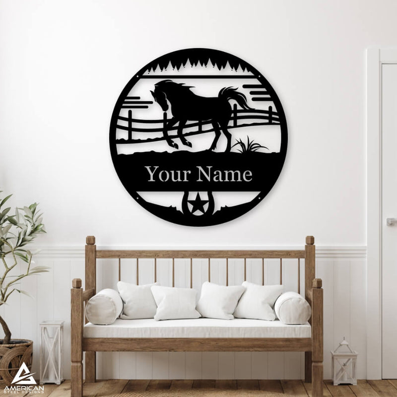 Farm Horse Monogram