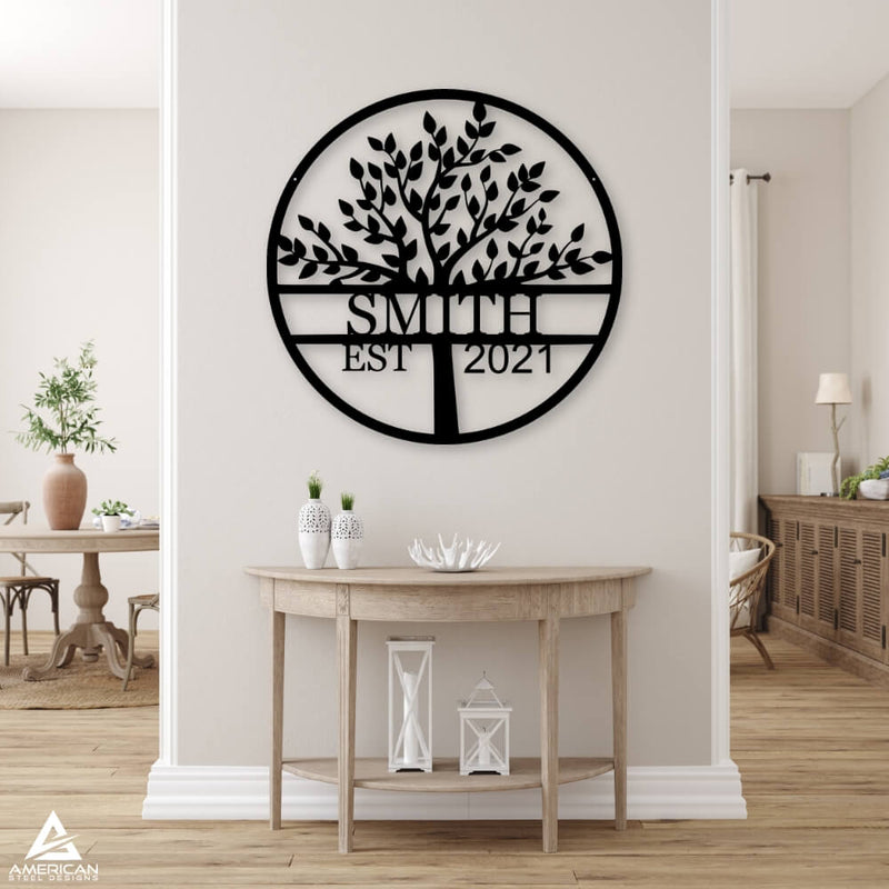 Personalized Tree of Life Sign