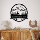 Deer Scenery Outdoor Monogram