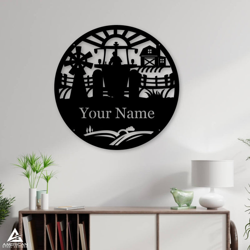 Farm Tractor Monogram