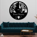 Musical Electric Guitar Monogram